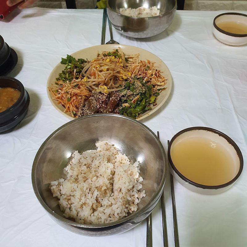 경북 성주 맛집 재동이칼국수보리밥 - 청국장 비빔밥 일품, 가야산 입구, 식물원도 가까움