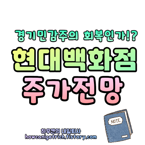 경기민감주 추천. 현대백화점. '더현대서울'의 위력은!?