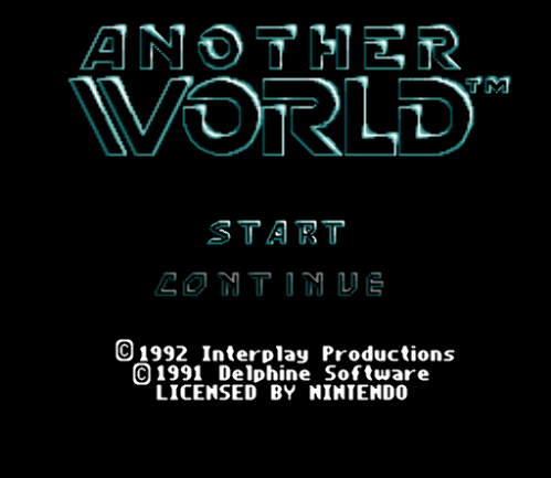 SNES ROMS - Another World (EUROPE / 유럽판 롬파일 다운로드)
