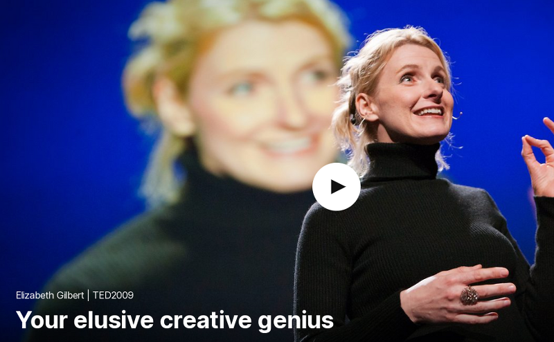 TED 테드로 영어공부 하기 Your elusive creative genius by Elizabeth Gilbert