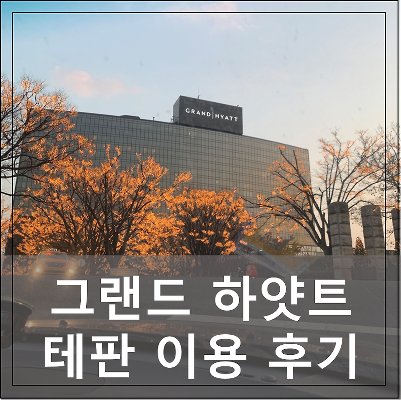 서울 그랜드 하얏트 호텔 Teppan 테판 이용후기