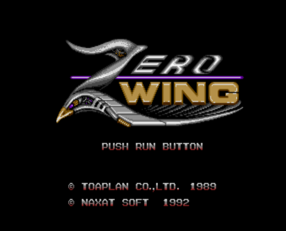 (나그자트) 제로 윙 - ゼロウィング Zero Wing (PC 엔진 CD ピーシーエンジンCD PC Engine CD - iso 파일 다운로드)