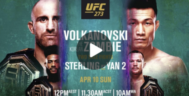 정찬성 볼카노프스키 UFC 273 경기 중계 무료 시청하는 방법 모바일 PC 중계 하이라이트 다시보기