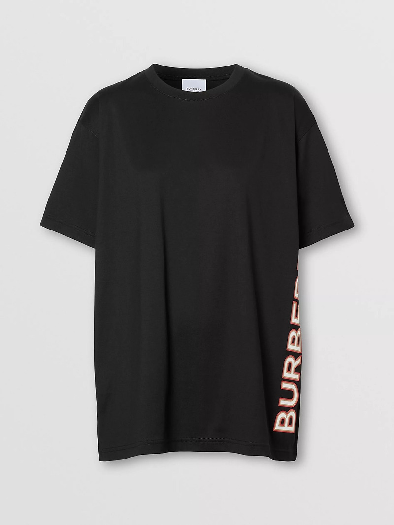 [BURBERRY] 버버리 사이드 로고 반팔 티셔츠