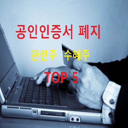 공인인증서 폐지 관련주 수혜주 TOP 5 총정리