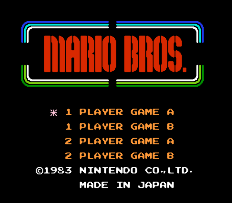 NES ROMS - Mario Bros. (EUROPE / 유럽판 롬파일 다운로드)