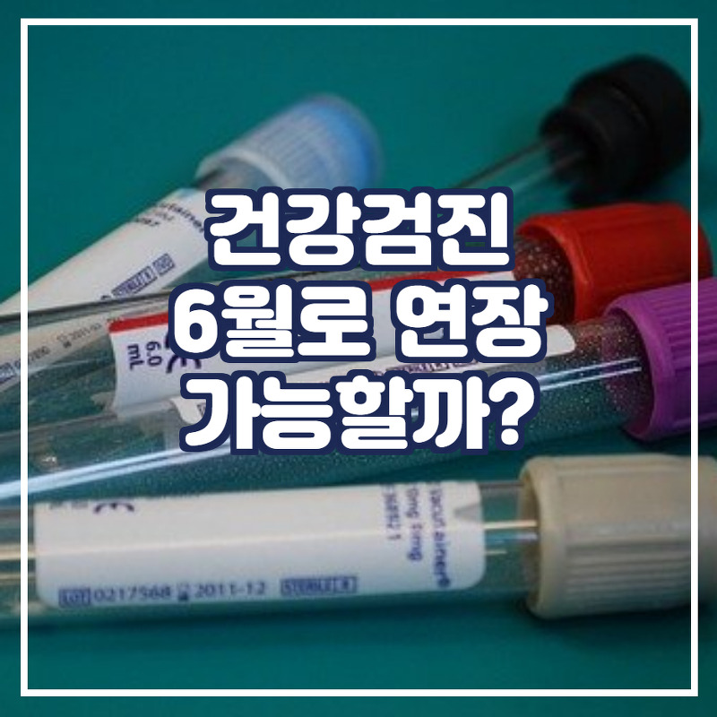 건강검진 내년 6월까지 연장 가능할까?