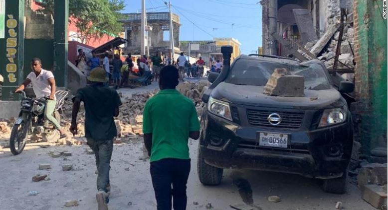 아이티 강진, 7.2지진 29명사망