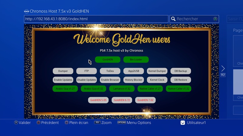 PS4 7.55 골드헨(GOLD HEN) 적용 방법