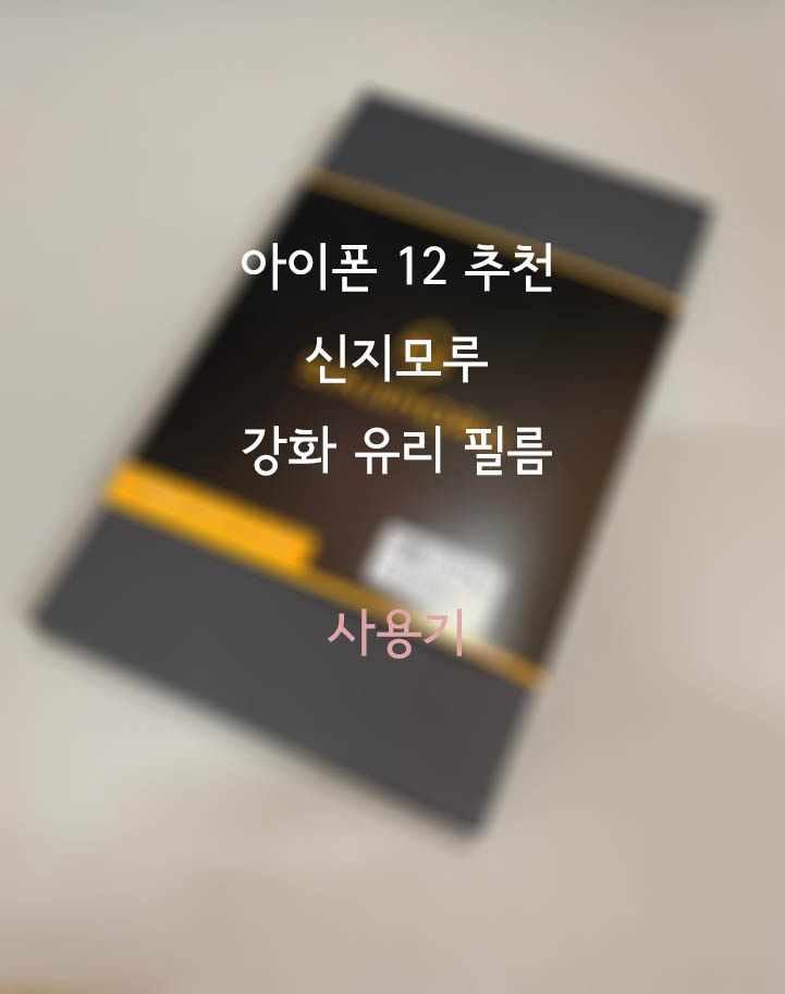 아이폰 12 / 12 pro 강화유리필름 추천 (신지모루 강화 유리 필름)