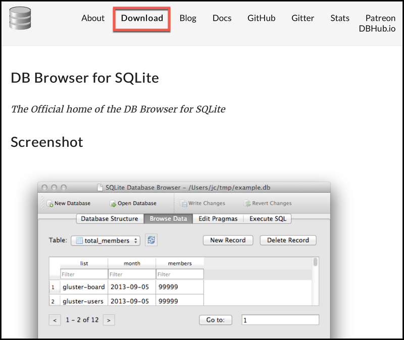 SQLite Browser 설치하는 방법