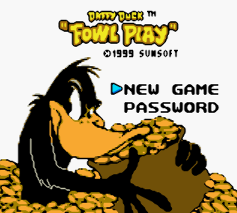 (GBC / USA) Daffy Duck Fowl Play - 게임보이 컬러 북미판 게임 롬파일 다운로드