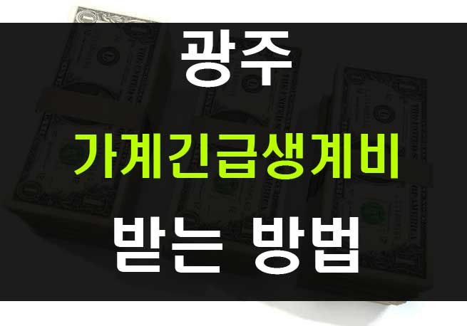 광주광역시 긴급재난지원금 재난기본소득 신청 자격과 금액