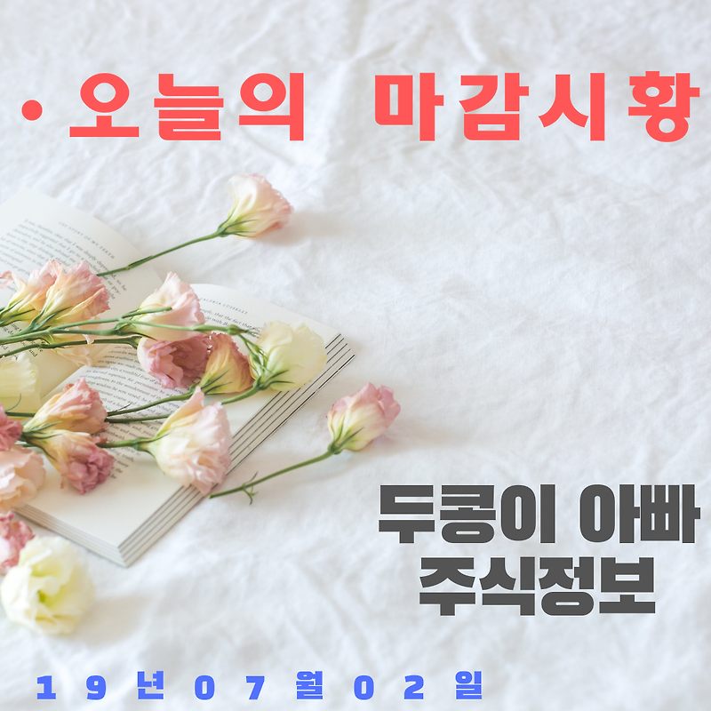 19년  07월  02일 마감시황