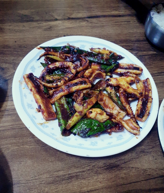 충북 보은 맛집)내돈내산 오징어불고기가 맛있는 용궁식당 방문후기