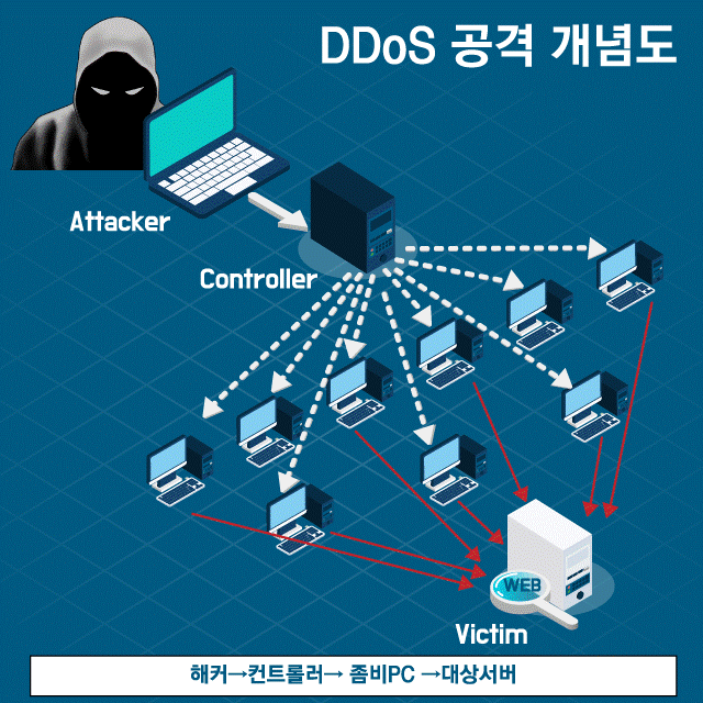 디도스 공격(DDoS, Distributed Denial of Service)의 이해