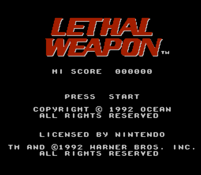 NES ROMS - Lethal Weapon (EUROPE / 유럽판 롬파일 다운로드)