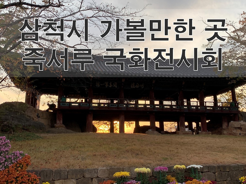 삼척시 가볼만한곳 죽서루 국화전시회