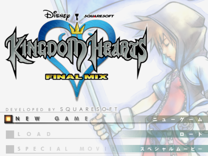 스퀘어 / 액션 RPG - 킹덤 하츠 파이널 믹스 キングダム ハーツ ファイナル ミックス - Kingdom Hearts Final Mix (PS2 - iso 다운로드)