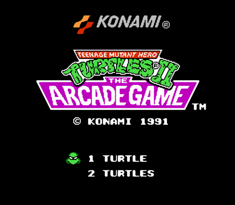 NES ROMS - Teenage Mutant Hero Turtles II The Arcade Game (EUROPE / 유럽판 롬파일 다운로드)