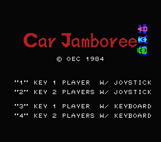Car Jamboree - MSX (재믹스) 게임 롬파일 다운로드