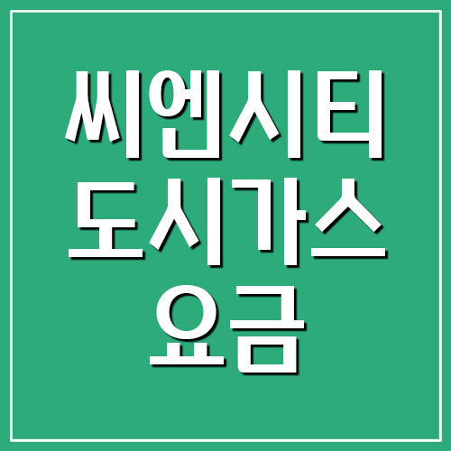 씨엔시티에너지 도시가스 요금 조회 및 납부 (대전, 계룡)