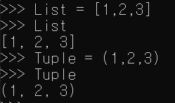 7. 파이썬 자료형 - 튜플 : 리스트와 다른 점, 인덱싱/슬라이싱/연산