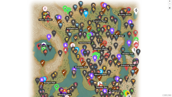 Pokémon LEGENDS 아르세우스 대화형 지도 (Pokémon Legends: Arceus) 모험을 위한 중요한 도구