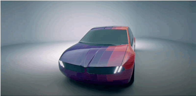 색이 변하는 자동차, BMW가 i비전D 공개했다