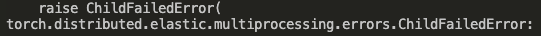ERROR:torch.distributed.elastic.multiprocessing.api:failed (exitcode: 1) (사실은 OOM..?!)