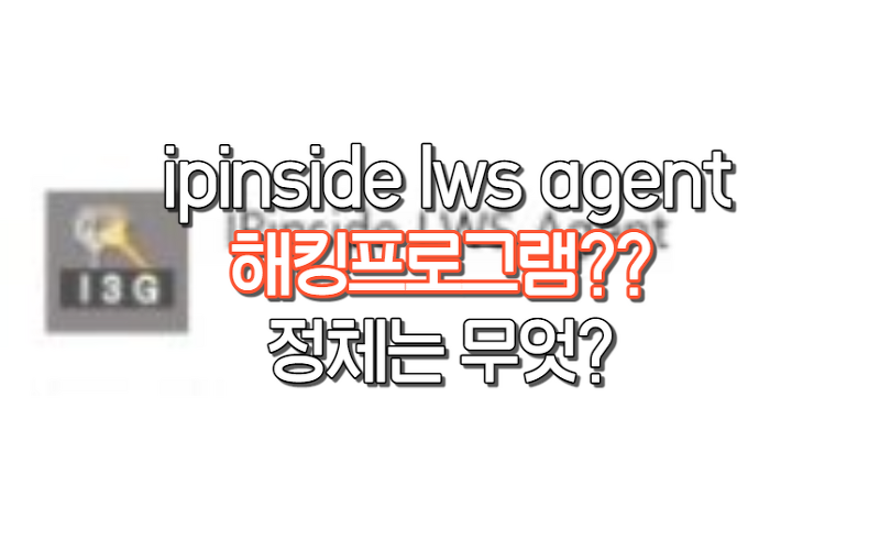 ipinside lws agent의 정체, 삭제하면 안되는 프로그램인가요?