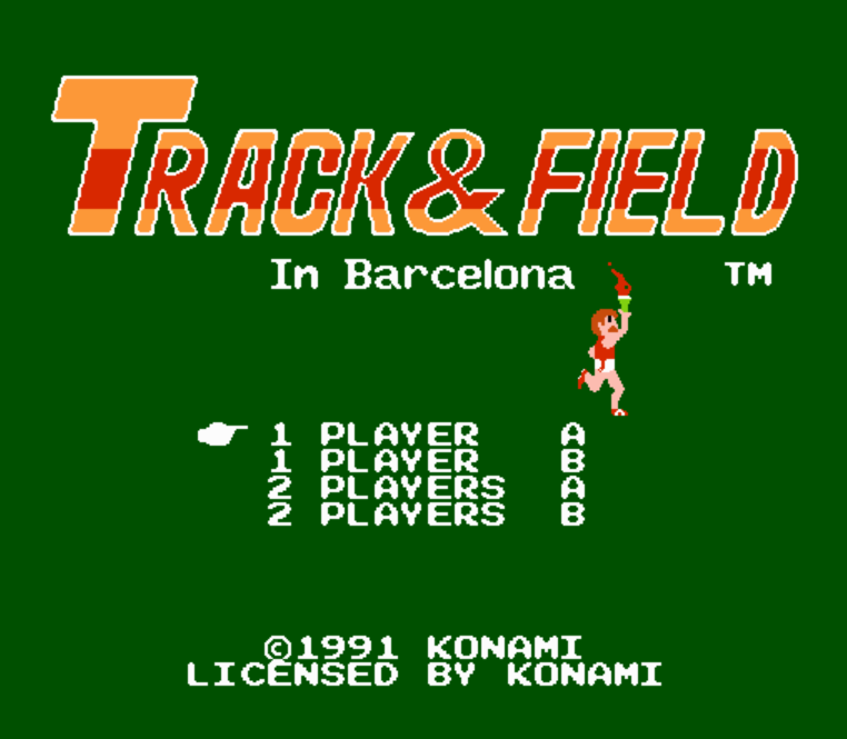 NES ROMS - Track & Field in Barcelona (EUROPE / 유럽판 롬파일 다운로드)