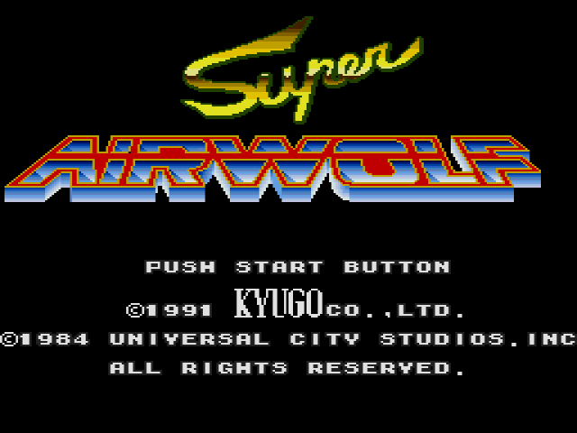 Super Airwolf (메가 드라이브 / MD) 게임 롬파일 다운로드