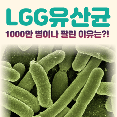 LGG 유산균, 1000만 병이나 팔린 이유는?!