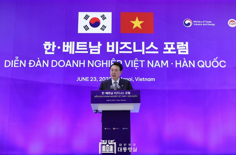 윤석열 대통령 한국 베트남 비즈니스 포럼 축사