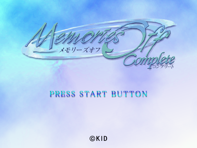 Memories Off Complete.GDI Japan 파일 - 드림캐스트 / Dreamcast