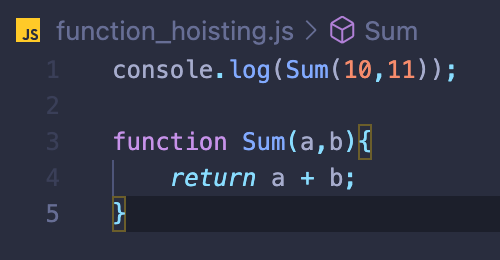 [JavaScript] 자바스크립트 함수 호이스팅 (JavaScript function hoisting)