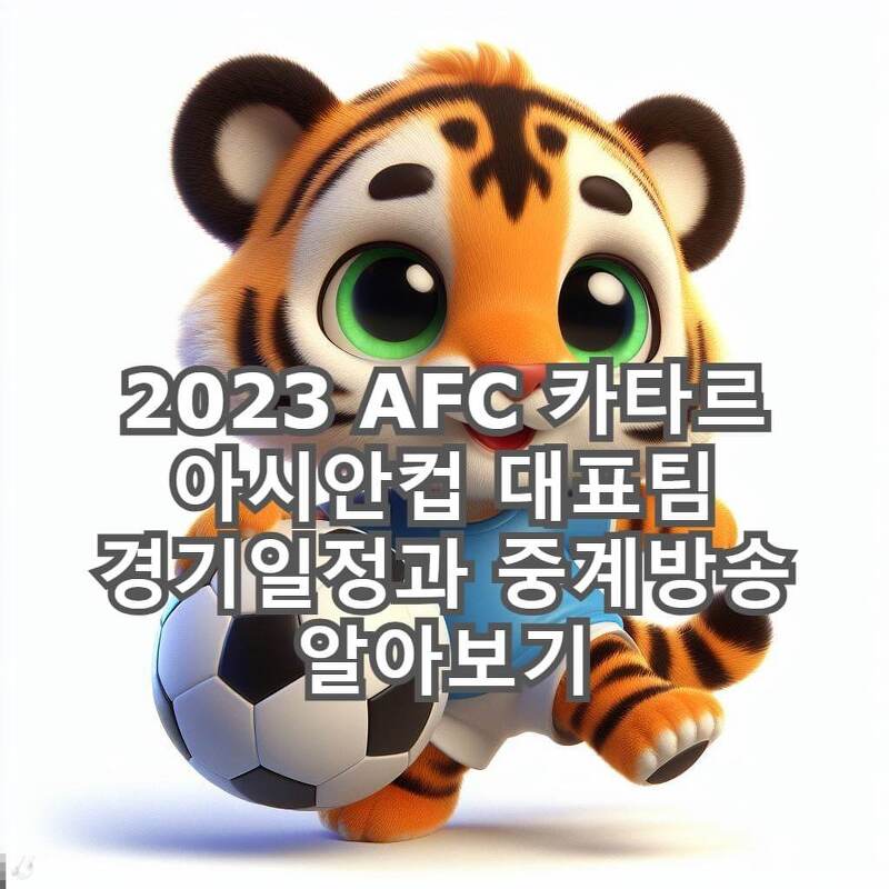 2024 아시안컵 준결승과 결승 중계 및 일정 알아보기