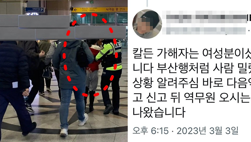 죽전역 칼부림 사건 범인 체포되며 저지른 소름끼치는 행동 (+얼굴, 신상, 목격담)