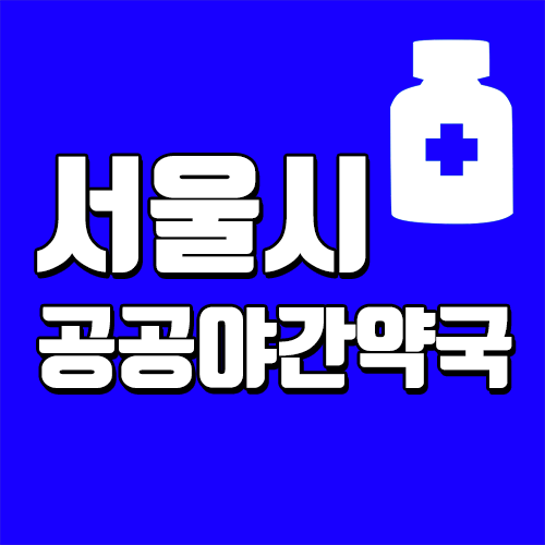 서울 공공야간약국(공공심야약국), 365일 운영 약국 목록