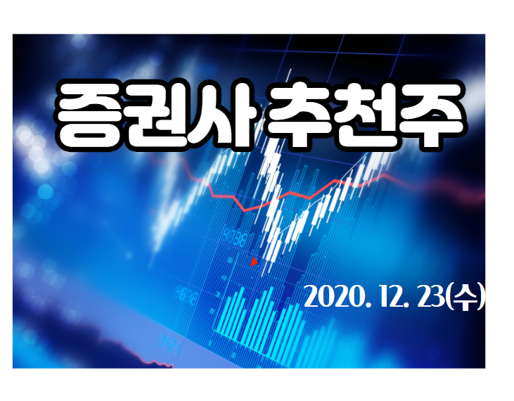 증권사 관심 추천주 【2020.12.23,수】