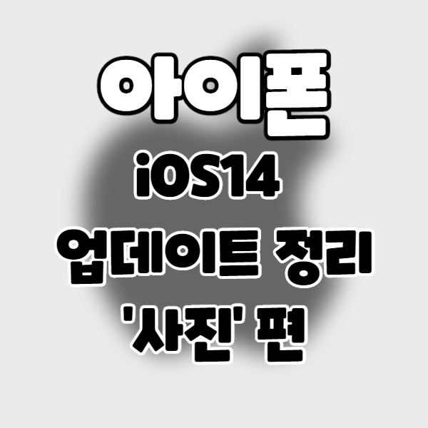 iphone/iOS14] 아이폰 업데이트 정리 9. 사진 편.