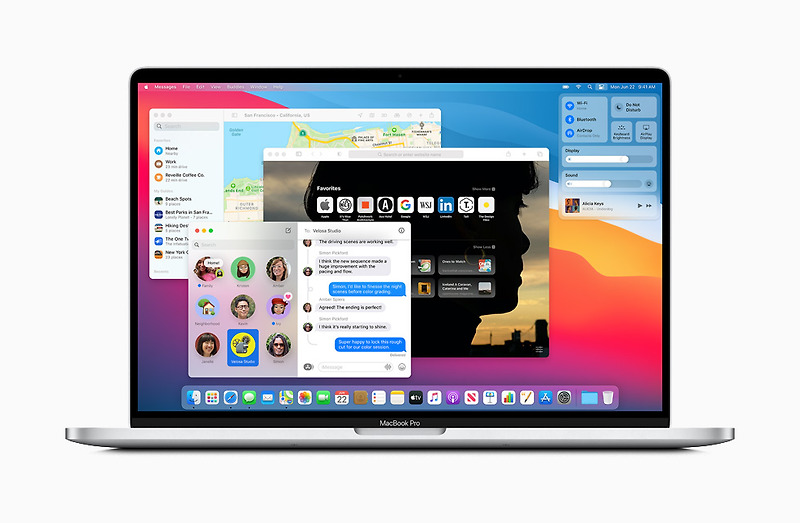Apple, 아름다운 새 디자인의 macOS Big Sur 공개