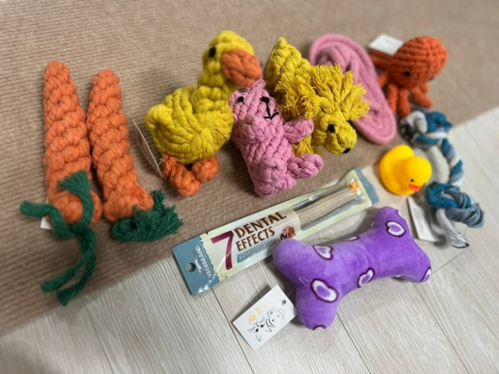[강아지장난감추천] 강아지 장난감 실타래 터그놀이용 이모펫 구매 이용