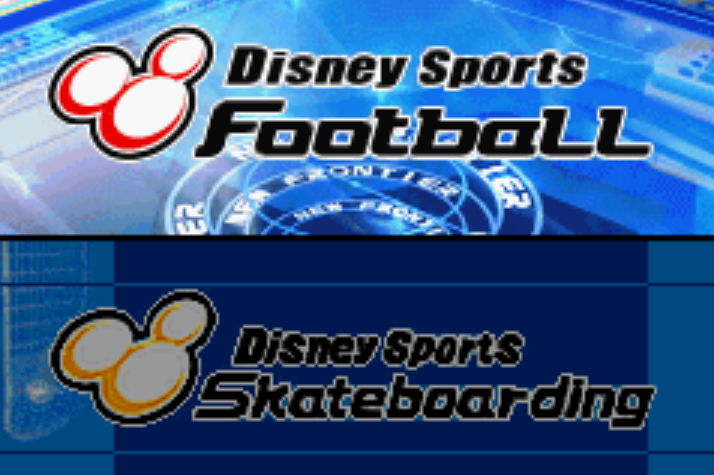 2 Games in 1 Disney Sports Football + Disney Sports Skateboarding - 게임보이 어드밴스 / 유럽판 (E) 롬파일 받기