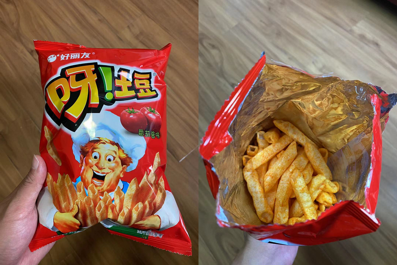 중국 과자 리뷰 1 feat. 토마토맛 감자칩
