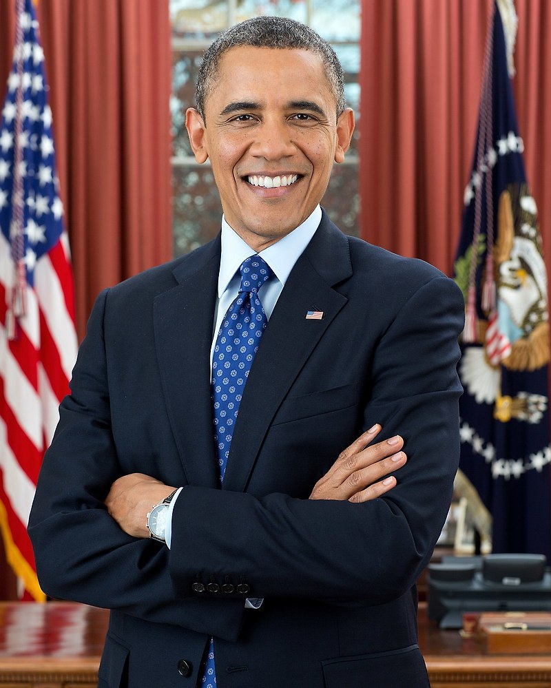 버락 오바마. 최초의 아프리카계 미국 대통령