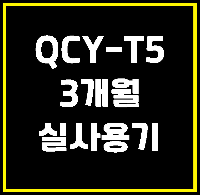 가성비 블루투스 이어폰 QCY T5 리뷰. 3개월 사용기.