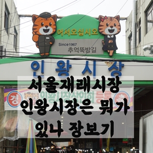 서울재래시장 인왕시장은 뭐가 있나 장보기