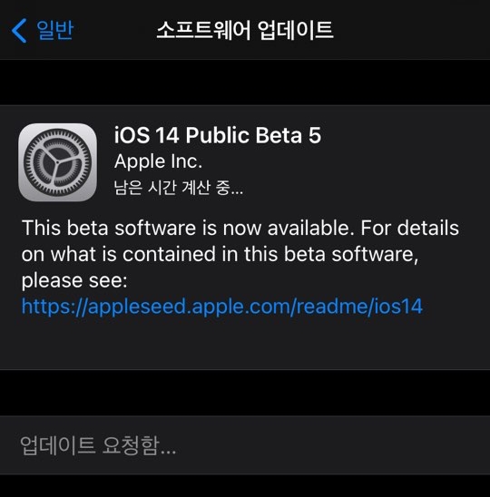아이폰 iOS 14 퍼블릭 베타 업데이트(업그레이드) 방법